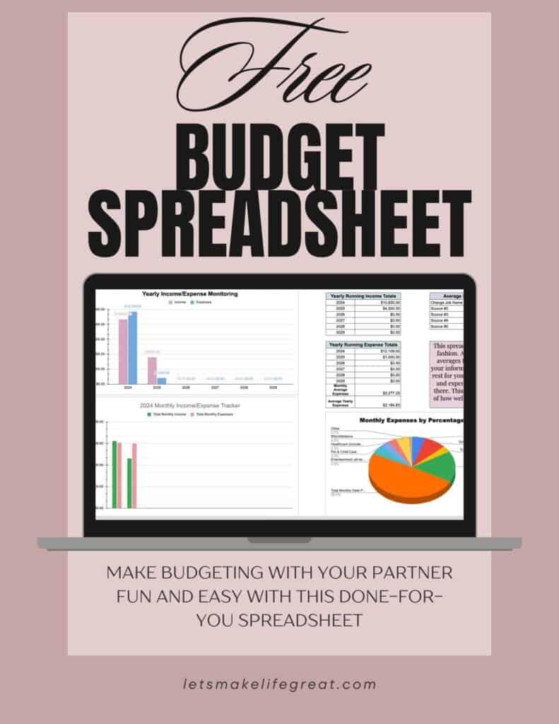 Free budgeting spreadsheet for couples